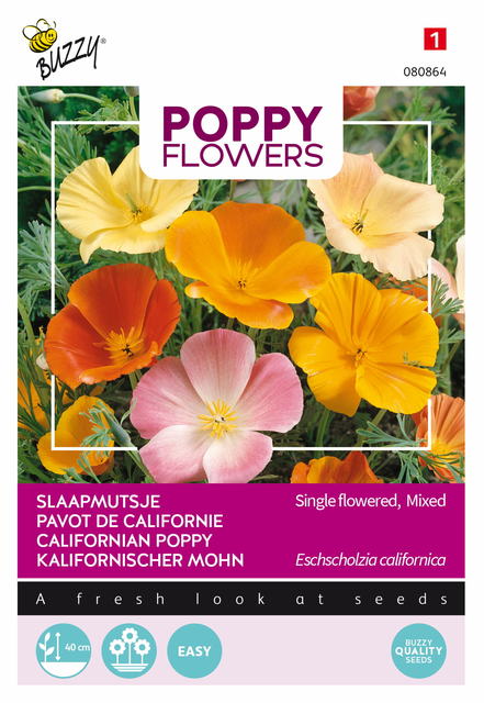 Buzzy® Poppy Flowers, Slaapmutsje - afbeelding 1
