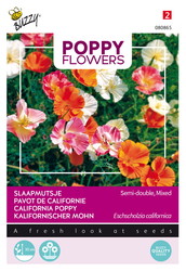 Buzzy® Poppy Flowers, Slaapmutsjes Dubbelbl. Gem. - afbeelding 1
