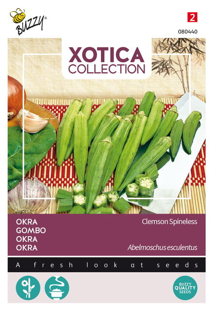 Buzzy® Xotica Okra Clemson Spineless - afbeelding 1