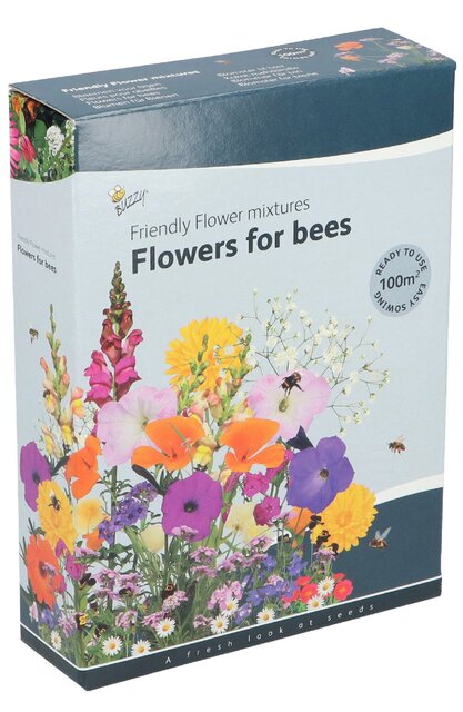 Buzzy Zaden friendly flowers bijen 100m2