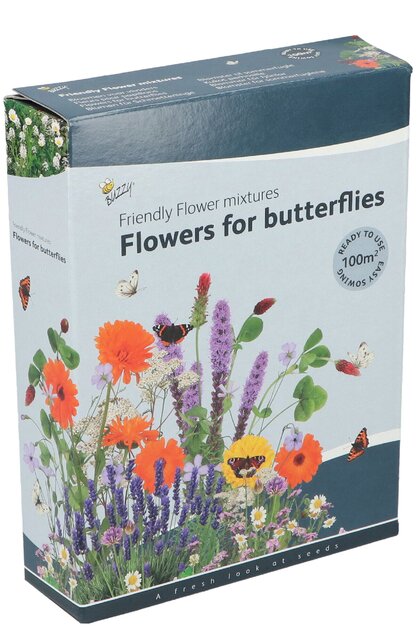 Buzzy Zaden friendly flowers vlinder 100m2
