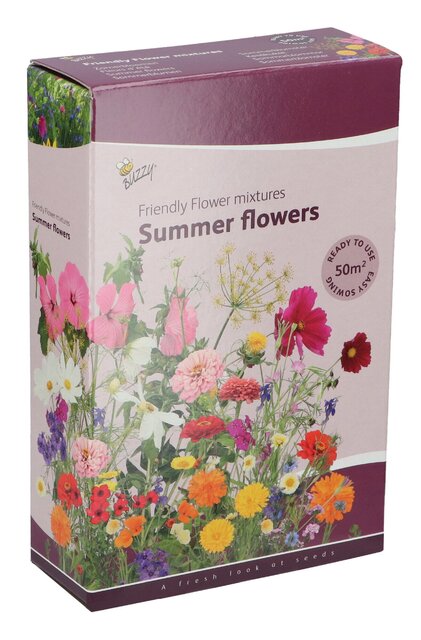 Buzzy Zaden friendly flowers zomerbloemen 50m2