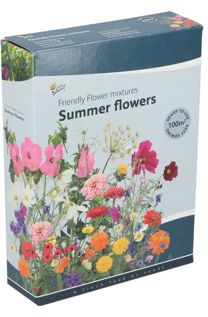 Buzzy Zaden friendly flowrs zomerbloemen 100m2
