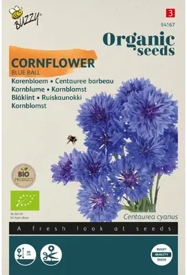 Buzzy Zaden korenbloem dubbel blue 1g