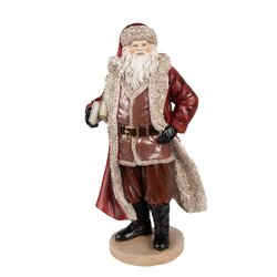 C&E Decoratie kerstman 18x14x33 cm