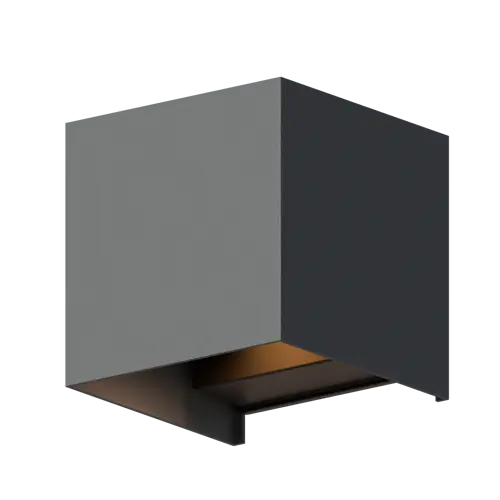 CALEX Bari Outdoor Up and Downlight Vierkant 7W 400LM 3000K 220-240V Grijs