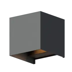 CALEX Bari Outdoor Up and Downlight Vierkant 7W 400LM 3000K 220-240V Grijs