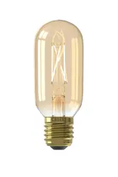 Calex Buis T45 Goud Straight filament 220-240V 3.5W 250lm 2100K E27 Dimbaar met LED dimmer