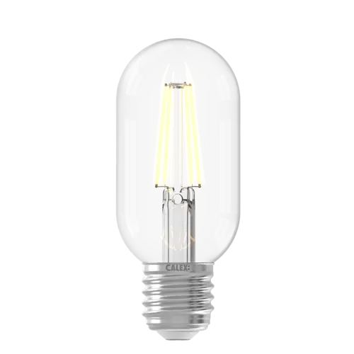 CALEX Buis T45 Helder Straight filament E27 4.5W 470LM 2700K 220-240V Dimbaar
