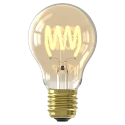 CALEX Dag en Nacht Sensor Standaard A60 Goud Flex filament E27 3.5W 230LM 2200K 220-240V