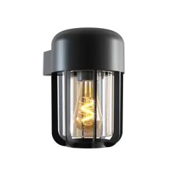 CALEX Faenza Outdoor Wandlamp Day and Night Sensor E27 220-240V Zwart