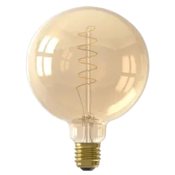 Calex Globe G125 Goud Flex Filament 220-240V 5.5W 470lm 2100K E27 3-stap dimmer