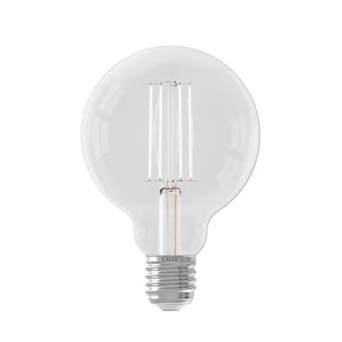 Calex Globe G95 Helder Straight filament 220-240V 4.5W 470lm 2700K E27 Dimbaar met LED dimmer