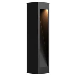 CALEX Ivrea Outdoor Rechargeable Solar Tuinpaal SMD 2W 50LM 2200+2700K Zwart