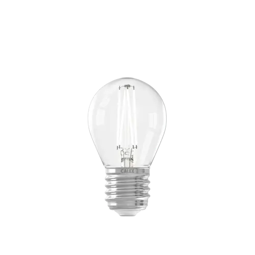 Calex Kogel P45 Helder Straight filament 220-240V 4.5W 470lm 2700K E27 Dimbaar met LED dimmer