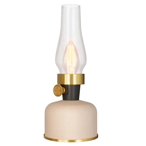 CALEX Lavinio Battery Rechargeable Tafellamp SMD 2.5W 200LM 1800K Dimbaar Zand