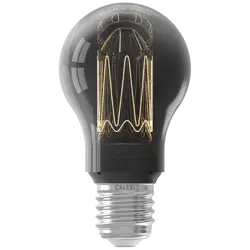 Calex LED Glasfiber Standaard A60 Titanium SMD 220-240V 3.5W 40lm 2000K E27 Dimbaar met LED dimmer