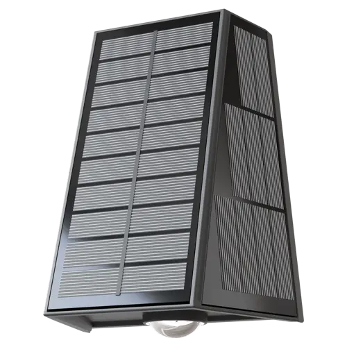 CALEX Matera Outdoor Rechargeable Solar Up en Downlight SMD 1.6W 85LM 2700K Zwart