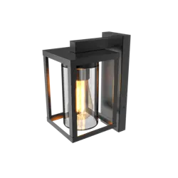 CALEX Naples Outdoor Lantaarn Day en Night Sensor E27 220-240V Zwart