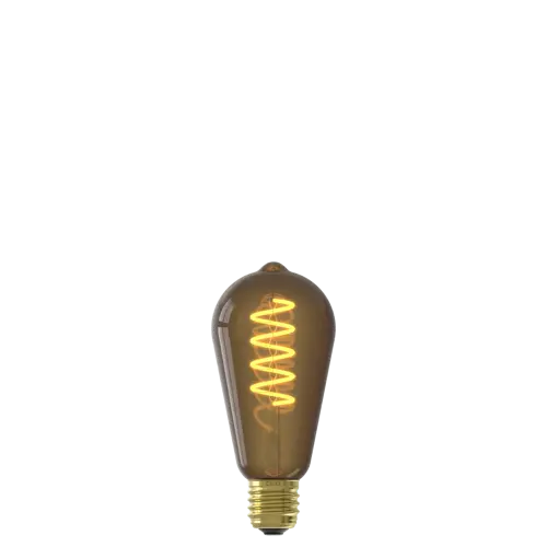 CALEX Natural Rustiek ST64 Flex filament E27 4W 160LM 1800K 220-240V Dimbaar