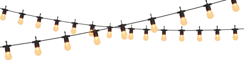 Calex Party Lichtsnoer100 - 240V 10 lamps (ST45) Helder 1.8W string 10 mtr met 80cm ruimte