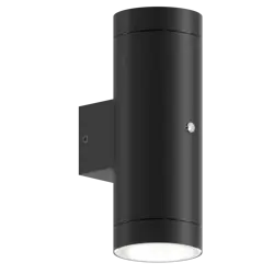 CALEX Pavia Outdoor Up and Downlight Day and Night Sensor 220-240V Zwart