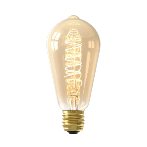 Calex Rustiek ST64 Goud Flex Filament 220-240V 5.5W 470lm 2100K E27 3-stap dimmer