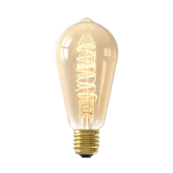Calex Rustiek ST64 Goud Flex Filament 220-240V 5.5W 470lm 2100K E27 3-stap dimmer