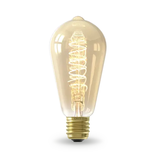 CALEX Rustiek ST64 Goud Flex Filament E27 3.8W 250LM 2100K E27 220-240V Dimbaar