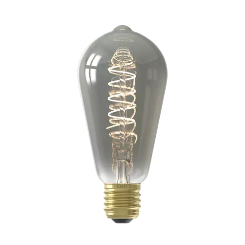 Calex Rustiek ST64 Titanium Flex Filament 220-240V 4W 136lm 1800K E27 Dimbaar met LED dimmer