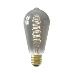 Calex Rustiek ST64 Titanium Flex Filament 220-240V 4W 136lm 1800K E27 Dimbaar met LED dimmer