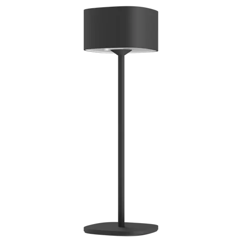 CALEX Serino Battery Rechargeable Tafellamp SMD 2W 90LM 2700K Dimbaar Zwart