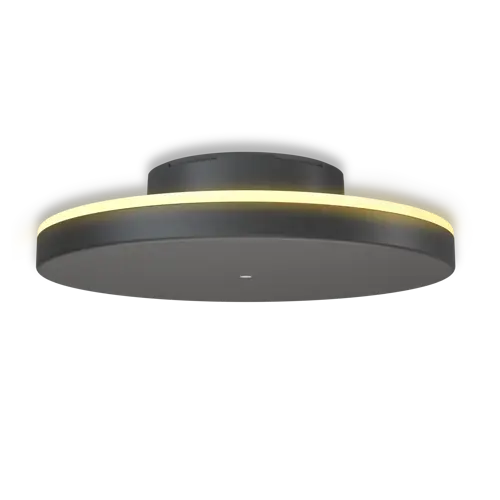 CALEX Siderno Outdoor Battery Rechargeable Wandlamp Rond 20CM SMD 200LM 2700K 5V Dimbaar Zwart