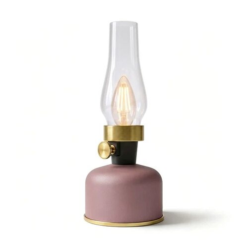 Calex Tafellamp lavinio roze usb