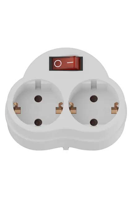 Calex Tweeweg-stekker RA met schakelaar