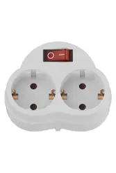 Calex Tweeweg-stekker RA met schakelaar