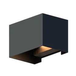 CALEX Venice Outdoor Up and Downlight Rechthoek 7W 400LM 3000K 220-240V Zwart