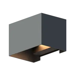 CALEX Venice Outdoor Up and Downlight Rechthoek 7W 400LM 3000K 220-240V Grijs