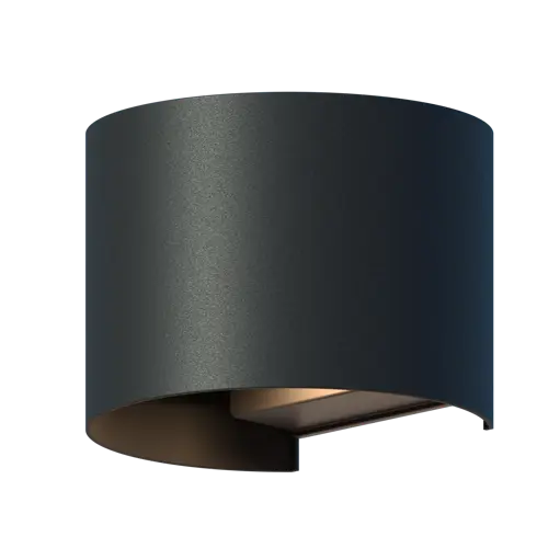 CALEX Verona Outdoor Up and Downlight Ovaal 7W 400LM 3000K 220-240V Zwart