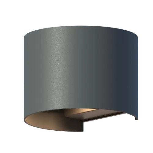 CALEX Verona Outdoor Up and Downlight Ovaal 7W 400LM 3000K 220-240V Grijs