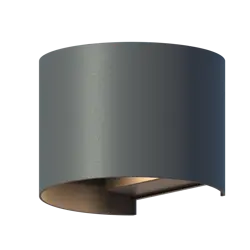 CALEX Verona Outdoor Up and Downlight Ovaal 7W 400LM 3000K 220-240V Grijs