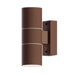 Calex Wandlamp up&down rond roest ip54