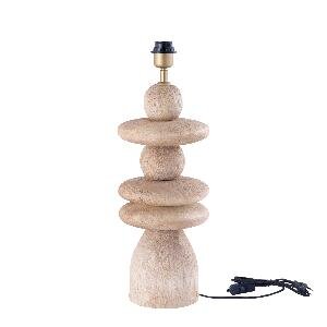 PTMD Callain Natural mango wood table lamp base round