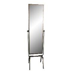 PTMD Callas Grey metal standing mirror rectangle