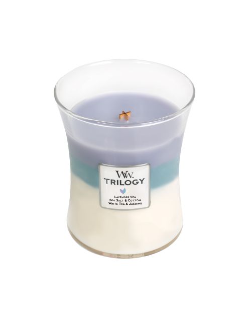 Calming Retreat Trilogy Medium WoodWick Candle