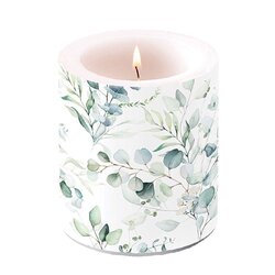 Candle medium Eucalyptus all over