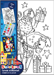 Canvas painting set Sinterklaas
