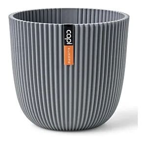 Capi Pot bol groove d22h20cm grijs