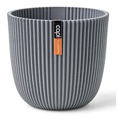 Capi Pot bol groove d22h20cm grijs
