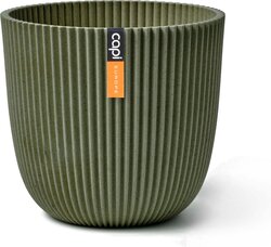 Capi Europe bloempot bol groove kunstgras groen H15xB17 Ø15 cm - afbeelding 1